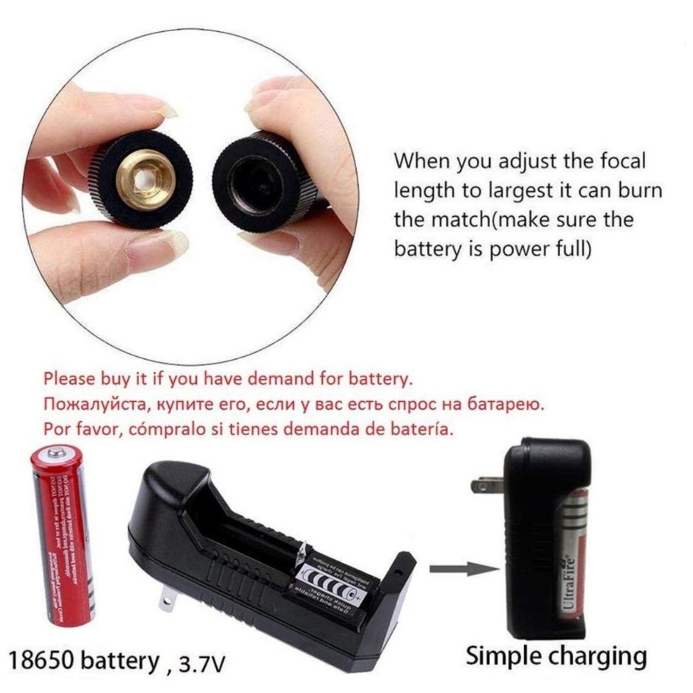 Rechargeable Multi Pattern Mini Flashlight pointer - Picture 5 of 7